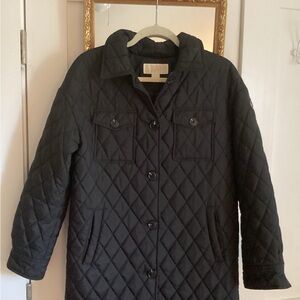Michaels Black Quilted Diamond-Stitch Women's Puffer Coat